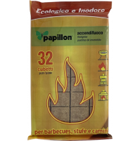 36 Conf. da 32 pezzi Accendifuoco Ecologico Per Barbecue Papillon