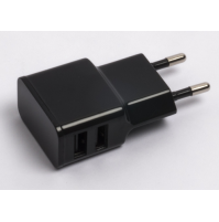 CF. 3 PZ Alimentatore 2 Usb 2.4A Nero