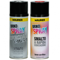 Conf. da 6 Pezzi di Briko Spray 400 Ml. Maurer Plus Tinte Ral Avorio e Bianco