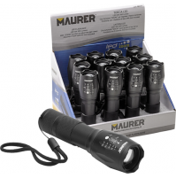 Torcia Led Alluminio Con Zoom Maurer