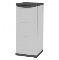 ARMADIO BASSO 'COLONNA' cm 40 x 45 x h.91 - grigio/nero