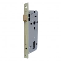 SERRATURA DA INFILARE PER PORTA LEGNO ART. Y52X E40 b.quadro -controp.ottone lucido