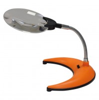 LENTE INGRANDIMENTO DA TAVOLO CON LED Ø 110 mm - 2 led